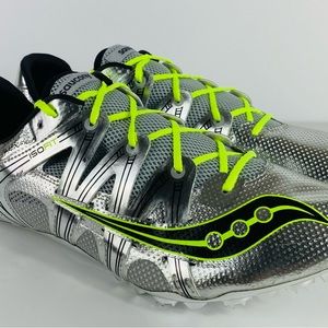 Saucony Showdown Silver Shoes Men’s Size 13 Track And Field Running New In Box.